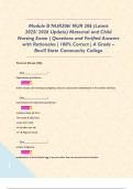   Module B NUR206&sol; NUR 206 &lpar;Latest  2025&sol; 2026 Update&rpar; Maternal and Child Nursing Exam &vert; Questions and Verified Answers with Rationales &vert; 100&percnt; Correct &vert; A Grade &ndash; Bevill State Community College 