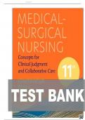 TEST BANK FOR Medical-Surgical Nursing&colon; Concepts for Clinical Judgment and Collaborative Care  11th Edition by Donna D&period; Ignatavicius ISBN&colon;978-0323878265 ALL CHAPTERS COVERED YOUR ULTIMATE GUIDE 100&percnt; VERIFIED A&plus; GRADE ASSURED&excl;&excl;&excl;&excl;&excl; NEW LATEST UPDATE&excl;&excl;&excl;&excl;&excl;&excl;