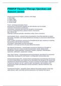 PMHNP Theories&sol;Therapy Questions and Answers correct