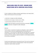 MED-SURG HESI PN 2025 &vert; BRAND NEW QUESTIONS WITH VERIFIED SOLUTIONS