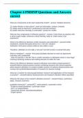 Chapter 4 PMHNP Questions and Answers correct
