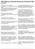 BSC 108 Exam 3 Kennedy Questions and Answers 100&percnt; Correct&excl;&excl;