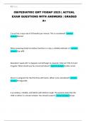 OB&sol;PEDIATRIC EMT FISDAP 2025 &vert; ACTUAL EXAM QUESTIONS WITH ANSWERS &vert; GRADED A&plus;