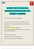 EXAMS PACK&colon;&colon;&colon; NC DMV DRIVING 2025&sol;2026 Q&A 100&percnt; PASS