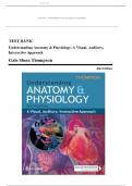Test Bank - Understanding Anatomy and Physiology, 4th Edition (Thompson, 2025), Chapter 1-25 | All Chapters