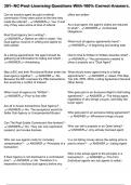 301- NC Post Licensing Questions With 100&percnt; Correct Answers