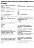 NRA Instructors Class Test Questions With Answers Graded A&plus;