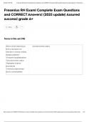Fresenius RN Exam&vert; Complete Exam Questions and CORRECT Answers&vert; &lpar;2025 update&rpar; Assured success&vert; grade A&plus;