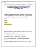 EPD EXAM 2025 ACTUAL EXAM QUESTIONS AND CORRECT  DETAILED ANSWERS &lpar;VERIFIED ANSWERS&rpar; ALL  ANSWERED &lbrace;30 Q & A&rcub; ALREADY GRADED A&plus; &vert;  GUARANTEED PASS 