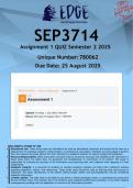 SEP3714 Assignment 1 &lpar;ANSWERS&rpar; Semester 2 2025 - DISTINCTION GUARANTEED