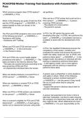 PCA&sol;CFSS Worker Training Test Questions with Answers100&percnt; Pass
