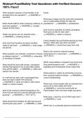 Walmart Food&sol;Safety Test Questions with Verified Answers 100&percnt; Pass&excl;&excl;
