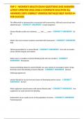 FNP 1 - WOMEN'S HEALTH EXAM QUESTIONS AND ANSWERS LATEST UPDATED 2025&sol;2026 A COMPLETE SOLUTION ALL ANSWERS 100&percnt; CORRECT VERIFIED&sol;DETAILED BEST RATED A&plus; FOR SUCCESS