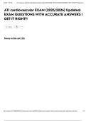 ATI cardiovascular EXAM &lpar;2025&sol;2026&rpar; Updated&colon; EXAM QUESTIONS WITH ACCURATE ANSWERS &vert; GET IT RIGHT&excl;&excl;