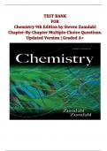 Chemistry (9th Edition) – Steven S. Zumdahl – Test Bank