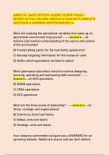 AMEDD RC-BASIC OFFICER LEADER COURSE PHASE 1 NEWEST ACTUAL 025&sol;2026 MODULE A EXAM WITH COMPLETE  QUESTIONS & ANSWERS&period;VERIFED&sol;GRADED A&plus;