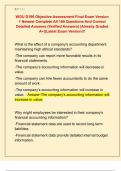 WGU D196 Objective Assessment Final Exam Version  1 Newest Complete All 180 Questions And Correct  Detailed Answers &lpar;Verified Answers&rpar; &vert;Already Graded  A&plus;&vert;&vert;Latest Exam Version&excl;&excl;&excl; 