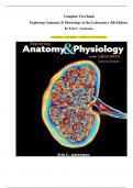 Complete Test Bank Exploring Anatomy & Physiology in the Laboratory 4th Edition. By Erin C. Amerman (All Chapters, Latest Edition, Verified Answers with Images)