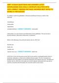 ARRT VI EXAM QUESTIONS AND ANSWERS LATEST DOWNLOADED 2025&sol;2026 A COMPLETE SOLUTION WITH 100&percnt; CORRECT VERIFIED&sol;DETAILED ANSWERS BEST RATED TO SCORE A&plus; FOR SUCCESS