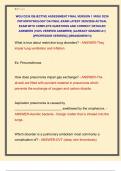 WGU D236 OBJECTIVE ASSESSMENT FINAL VERSION 1 &sol;WGU D236  PATHOPHYSIOLOGY OA FINAL EXAM LATEST 2025&sol;2026 ACTUAL  EXAM WITH COMPLETE QUESTIONS AND CORRECT DETAILED  ANSWERS &lpar;100&percnt; VERIFIED ANSWERS&rpar; &vert;ALREADY GRADED A&plus;&vert;  &vert;&vert;PROFESSOR VERIFIED&vert;&vert; &vert;&vert;BRANDNEW&excl;&excl;&excl;&vert;&vert; 