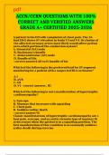 ACCN&sol;CCRN QUESTIONS WITH 100&percnt; CORRECT AND VERIFIED ANSWERS GRADE A&plus; CERTIFIED 2025-2026