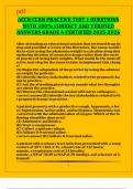 ACCN CCRN PRACTICE TEST 1 QUESTIONS WITH 100&percnt; CORRECT AND VERIFIED ANSWERS GRADE A CERTIFIED 2025-2026