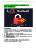IOS2601 ASSIGNMENT 1 SEMESTER 2 SOLUTIONS 2025