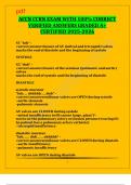 ACCN CCRN EXAM WITH 100&percnt; CORRECT VERIFIED ANSWERS GRADED A&plus; CERTIFIED 2025-2026