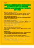 &lpar;ACCN&rpar; CSC CERTIFICATION PREPARATION EXAM WITH 100&percnt; CORRECT AND VERIFIED ANSWERS GRADE A&plus; CERTIFIED 2025-2026
