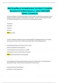 Med Surg&sol;Neuro Comprehensive Test Bank &vert; Complete Questions & Verified Answers &vert; Latest 2025&sol;2026 Edition &vert; Graded A&plus;