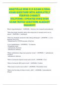 Maryville NURS 615 Exam 2 Final Exam Questions with Absolutely Verified Correct Solutions&vert;&vert;Updated 2025&sol;2026 Exam Tested Questions Already Graded&excl;&excl;&excl;