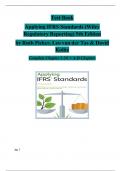 Test Bank  Applying IFRS Standards &lpar;Wiley  Regulatory Reporting&rpar; 5th Edition  by Ruth Picker&comma; Leo van der Tas & David  Kolitz  Complete Chapter 1-24&vert; &plus; A-D Chapters 