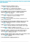 Virginia Registered Technician Practice Questions and Answers&period;