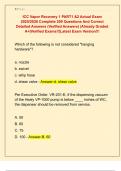 ICC Vapor Recovery 1 PART1 &2 Actual Exam  2025&sol;2026 Complete 200 Questions And Correct  Detailed Answers &lpar;Verified Answers&rpar; &vert;Already Graded  A&plus;&vert;Verified Exams&excl;&excl;&vert;Latest Exam Version&excl;&excl;&excl; 