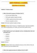 AHIP MODULE 1-5 EXAM Actual 2025 Questions and Verified Answers &vert; Latest 2025 &sol; 2026 Update