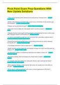 Pivot Point Exam Prep Questions With New Update Solutions