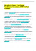 Pivot Point Exam Prep Facial Treatments Questions With Verified Answers