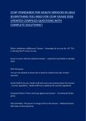 CCHP STANDARDS FOR HEALTH SERVICES IN JAILS &lpar;EVERYTHING YOU NEED FOR CCHP EXAM&rpar; 2025 UPDATED COMPILED QUESTIONS WITH COMPLETE SOLUTIONS&excl;&excl;