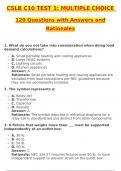 CSLB C10 Test 1 Multiple Choice 120 Questions Latest 2025 Actual Questions and Verified Answers &lpar;2025 &sol; 2026&rpar; A&plus; Grade 100&percnt; Guarantee Verified by Experts