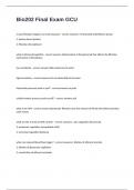 Bio202 Final Exam GCU Questions And Correct Detailed Answers Guaranteed Pass&period;