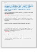 CTS EXAM REVIEW&vert;&vert; ACCURATE AND FREQUENTLY  TESTED QUESTIONS AND 100&percnt; CORRECT ANSWERS  WITH RATIONALES&vert;&vert; LATEST AND COMPLETE  UPDATE WITH EXPERT VERIFIED SOLUTIONS&vert;&vert;  SURE PASS&excl;&excl; 