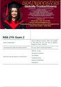 NSG 219&colon; Exam 2 latest updated version 2025 with expert solutions