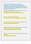 CTS PRACTICE EXAM&vert;&vert; ACCURATE AND  FREQUENTLY TESTED QUESTIONS AND 100&percnt;  CORRECT ANSWERS WITH RATIONALES&vert;&vert; LATEST  AND COMPLETE UPDATE WITH EXPERT VERIFIED  SOLUTIONS&vert;&vert; SURE PASS&excl;&excl; 
