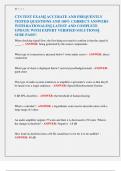 CTS TEST EXAMS PACKAGE &vert;&vert; ACCURATE AND FREQUENTLY TESTED QUESTIONS AND 100&percnt; CORRECT ANSWERS WITH RATIONALES&vert;&vert; LATEST AND COMPLETE UPDATE WITH EXPERT VERIFIED SOLUTIONS&vert;&vert; SURE PASS&excl;&excl;
