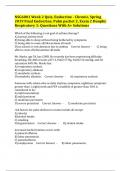 NSG6001 Week 2 Quiz&comma; Endocrine - Chronic&comma; Spring 2019 Final Endocrine&comma; Pulm packet 2&comma; Exam 2 Dunphy Respiratory 1&colon; Questions With A&plus; Solutions