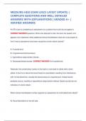 MEDSURG HESI EXAM &lpar;2025 LATEST UPDATE&rpar; &vert; COMPLETE QUESTIONS AND WELL DETAILED ANSWERS WITH EXPLANATIONS &vert; GRADED A&plus; &vert; VERIFIED ANSWERS