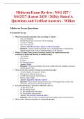 NSG 527 &sol; NSG527 Midterm Exam Review &ndash; &lpar;Latest 2025&sol;2026 Update&rpar; Wilkes University &ndash; Verified Questions and Answers&comma; Rated A