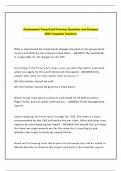 Government Travel Card Training Questions and Answers With Complete Solutions