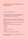 HOME OFFICE LICENSEE TRAINING EXAM 2025 SOLVED TO PASS&excl;&excl;