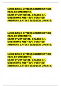 IAHSS BASIC OFFICER CERTIFICATION  REAL 88 QUESTIONS.   EXAM STUDY GUIDE. GRADED A+.  QUESTIONS AND 100% VERIFIED  ANSWERS. LATEST 2025/2026 UPDATE.        IAHSS BASIC OFFICER CERTIFICATION  REAL 88 QUESTIONS.   EXAM STUDY GUIDE. GRADED A+.  QUESTIONS AND